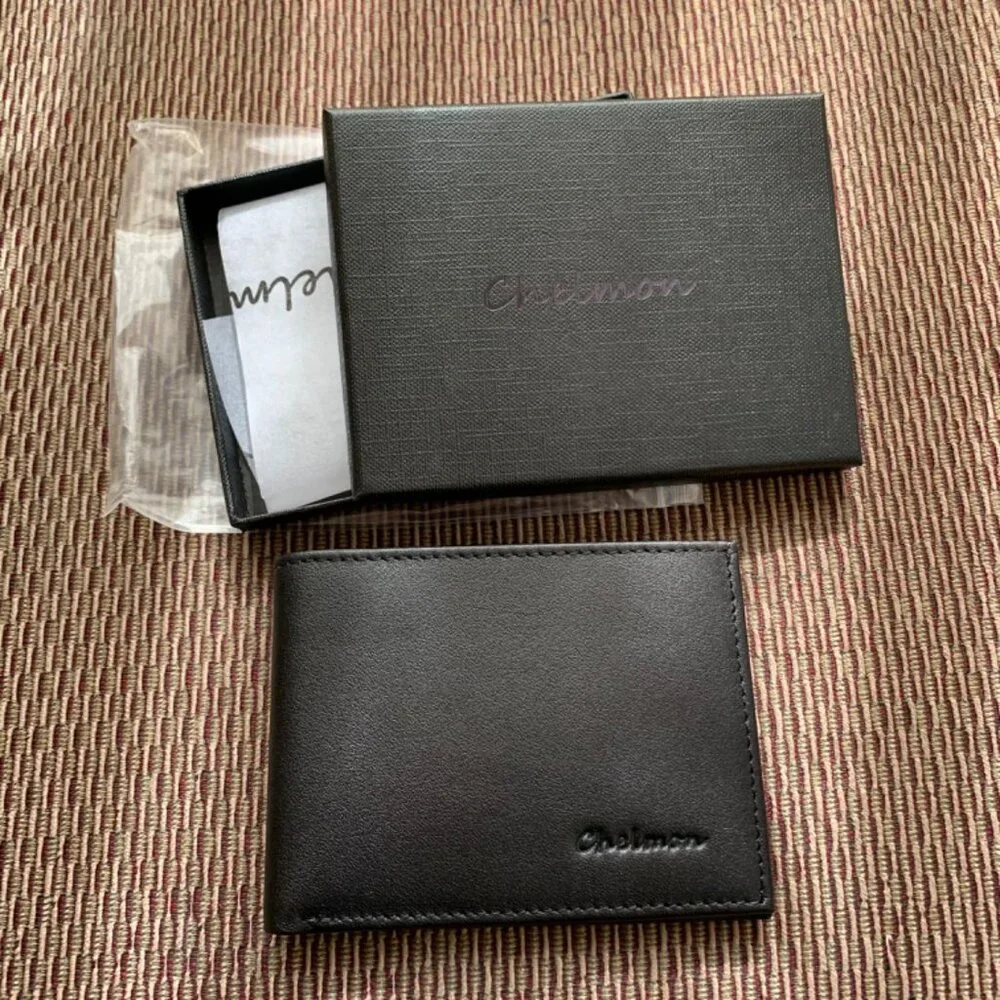 Wallet for Men ID Window with RFID Blocking Front Pocket Minimalist Bifold